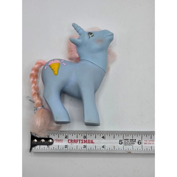 Vtg 1987 G1 MLP Sundae Best Coco Berry Unicorn 3D Ice Cream Cone - Picture 3 of 8